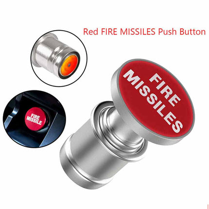 Red LED Missile Launch Cover – 12V Car Lighter Socket, Funny Ignition Switch & Auto Interior Decor