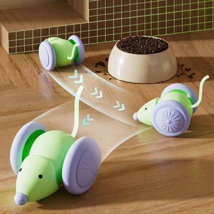 Interactive Cat Toy Electric Mouse Car Automatic Teaser for Kitten Pet Toys