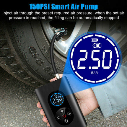 Cordless Air Pump - Portable Electric Tire Inflator for Car Tires, Bicycle, Motorcycle, Ball