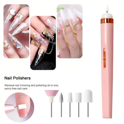 Portable USB Electric Nail Drill Set for Manicure Pedicure
