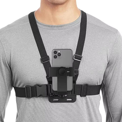 5PCS Chest Mount Harness Strap Action Camera & Phone Holder POV