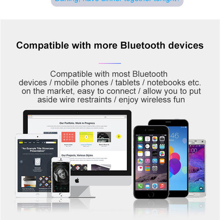 Portable Bluetooth Speaker, Mini Wireless USB for Outdoor & TF Card