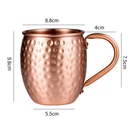 530ML Pure Copper Mug for Moscow Mule, Coffee, Beer & Cocktail at Home