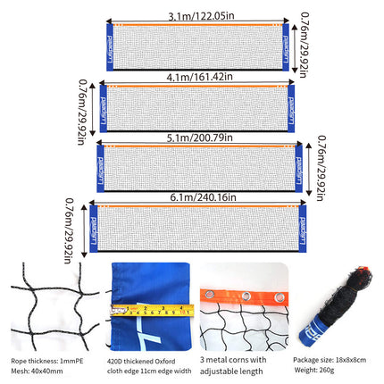 Portable Badminton & Tennis Net Set – Outdoor Sports Gear