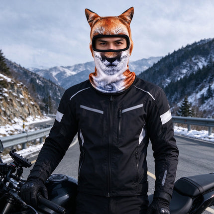 3D Animal Ears Ski Balaclava Full Face Mask for Winter Motorcycle Snowboard