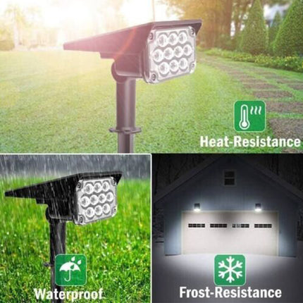 RGB 10 LEDs Solar Garden Lights Outdoor Landscape Yard Lawn Spotlight