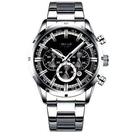 Men's Military Sport Silicone Watch with Calendar for Boys