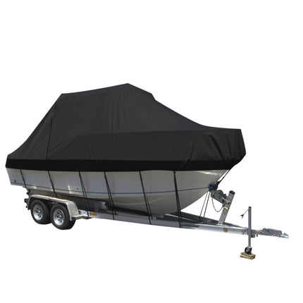 Boat Cover 12-14 FT Trailerable Weatherproof Black 14FT-2018816807930040320