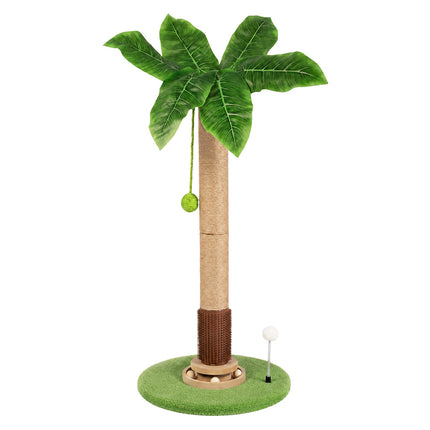 Pawz Cat Scratching Post 77cm Palm Tree Cat Scratcher Balls Sisal Green-2109794018702528512