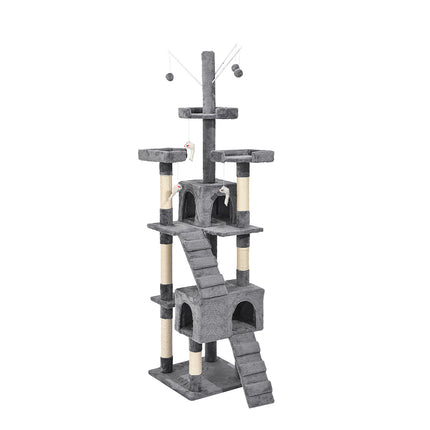 PaWz Cat Tree Scratching Post Scratcher Grey-2102558622293823488