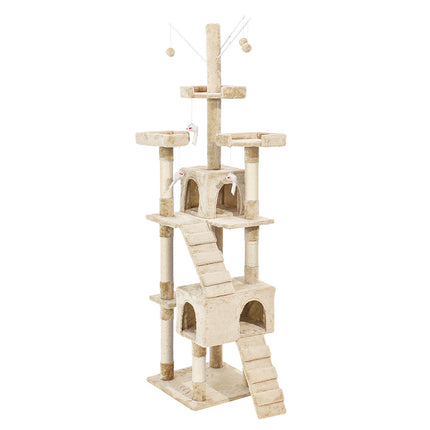PaWz Cat Tree Scratching Post Scratcher Beige-2102558622092496896