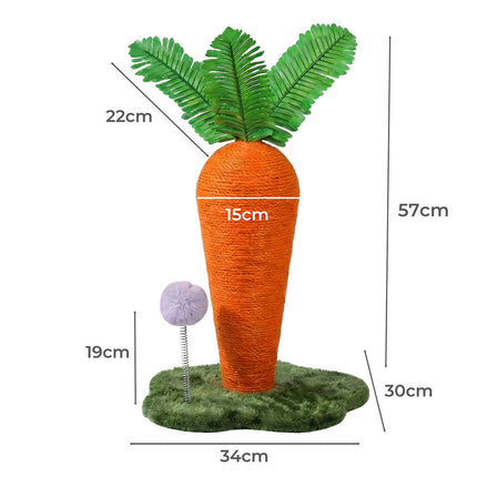 Pawz Cat Scratching Post Cute Carrot Scratching Post-2102558639528218626