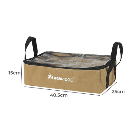 Slimbridge 3PCS Camping Canvas Storage Khaki-2006732920013852674