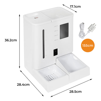 Pawz 2-in-1 Automatic Pet Cat Dog Feeder Water Set-2102558281997357058