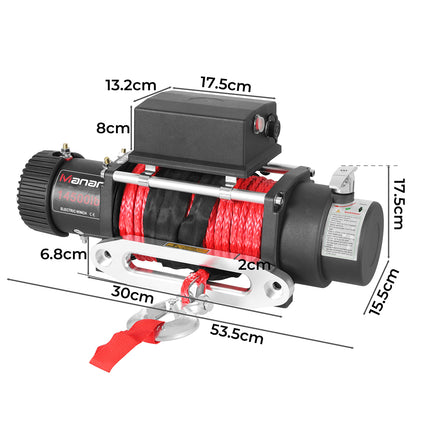 Electric Winch 14500LBS/6575KG 12V Wireless-2018816929485164546