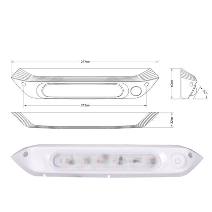 Manan Dual LED Awning Light Amber White-2006733244044808194