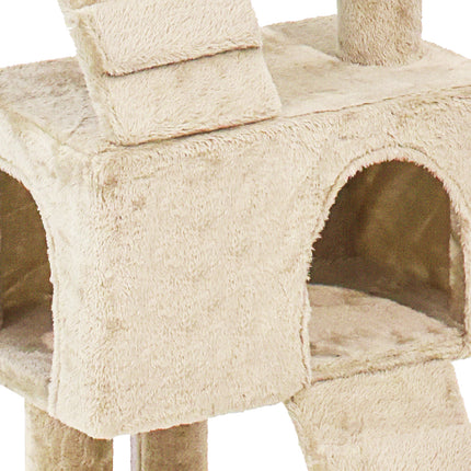 PaWz Cat Tree Scratching Post Scratcher Beige-2102558622092496899