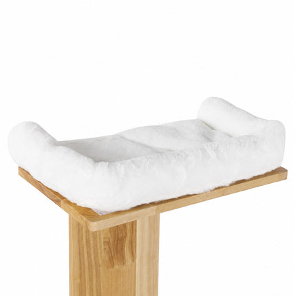 Pawz Cat Wall Shelves 2 Steps Wide Perch Soft Beds for Large Cats Climbing White-2109794021877616643