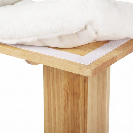 Pawz Cat Wall Shelves 2 Steps Wide Perch Soft Beds for Large Cats Climbing White-2109794021877616644