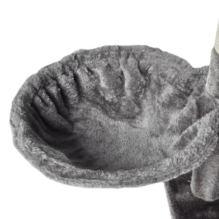 PaWz 130cm Cat Tree Toy Scratching Post Grey-2102558622503538693